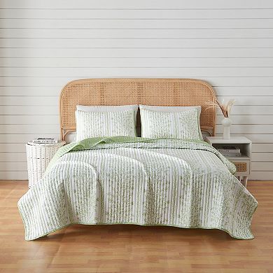 Madelinen® Floral Farmhouse Reversible Quilt Set with Shams