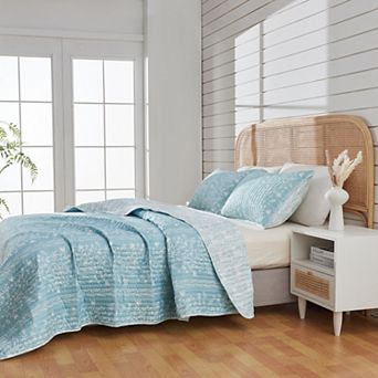 Madelinen® Floral Boho Reversible Quilt Set with Shams