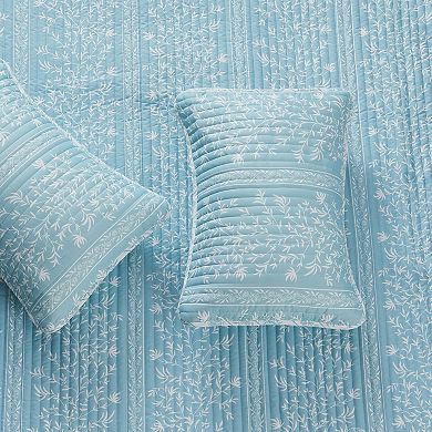Madelinen® Floral Boho Reversible Quilt Set with Shams