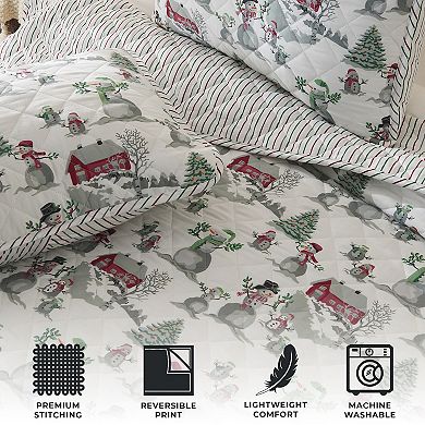 Madelinen® Winter Holiday Lodge Quilt Set with Shams