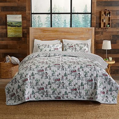 Madelinen® Winter Holiday Lodge Quilt Set with Shams