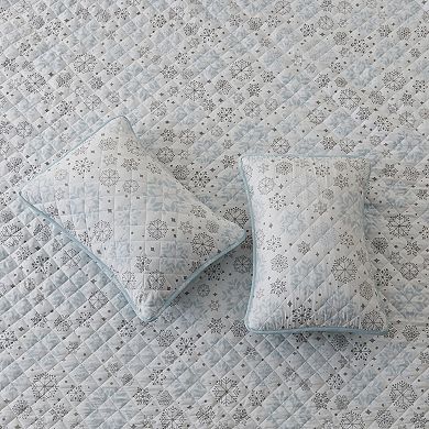 Madelinen® Winter Snowflake Reversible Quilt Set with Shams