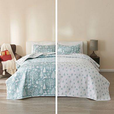 Madelinen® Enchanted Forest Reversible Quilt Set with Shams