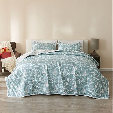 Madelinen® Enchanted Forest Reversible Quilt Set with Shams
