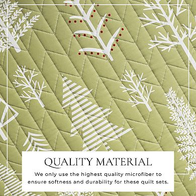 Madelinen® All Season Rustic Forest Reversible Quilt Set with Shams