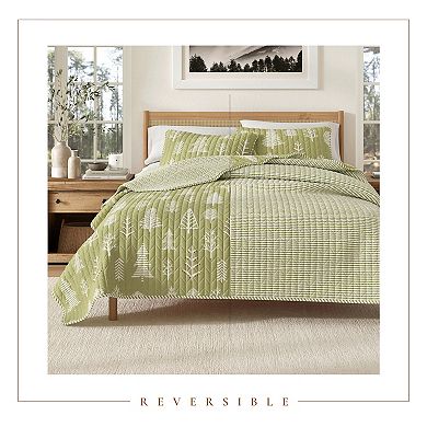 Madelinen® All Season Rustic Forest Reversible Quilt Set with Shams