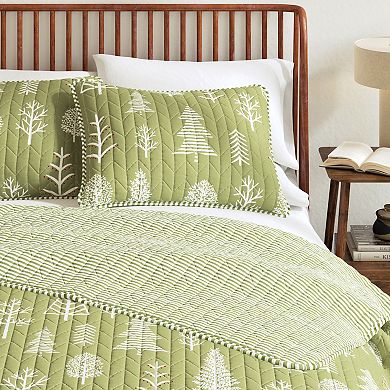 Madelinen® All Season Rustic Forest Reversible Quilt Set with Shams
