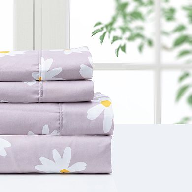 Pointehaven Printed Microfiber Sheet Set