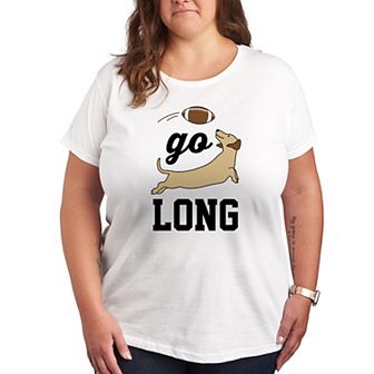 Plus Size Go Long Graphic Tee