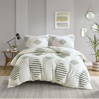 INK+IVY Tahli 3 pc Cotton Blend Chenille Duvet Cover Set