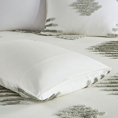 INK+IVY Tahli 3-Piece Cotton Blend Chenille Duvet Cover Set