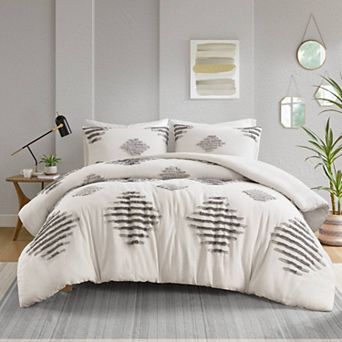 INK+IVY Tahli 3 pc Cotton Blend Chenille Duvet Cover Set