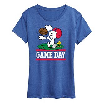 Women's Peanuts Snoopy & Woodstock Game Day Graphic Tee