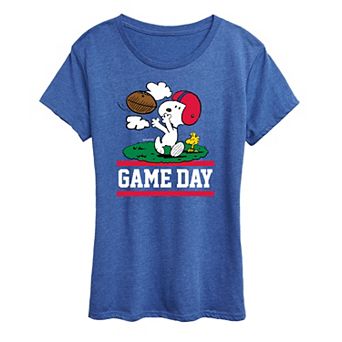 Women's Peanuts Snoopy & Woodstock Game Day Graphic Tee