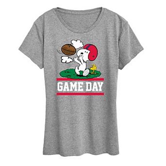Women's Peanuts Snoopy & Woodstock Game Day Graphic Tee