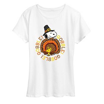 Women's Peanuts Snoopy & Woodstock Gobble Gobble Graphic Tee