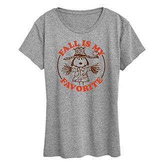 Women's Peanuts Snoopy & Woodstock Fall Is My Favorite Graphic Tee