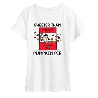 Women's Peanuts Lucy Pumpkin Pie Graphic Tee