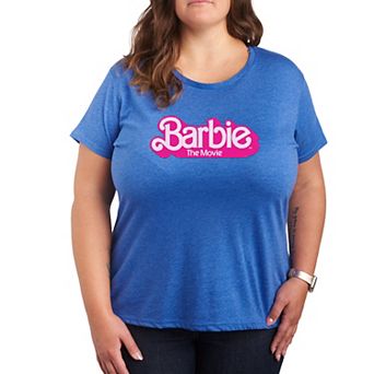 Plus Size Barbie The Movie Logo Graphic Tee