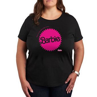 Plus Size Barbie The Movie Mattel Burst Graphic Tee