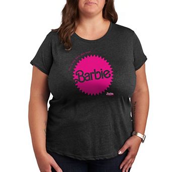 Plus Size Barbie The Movie Mattel Burst Graphic Tee