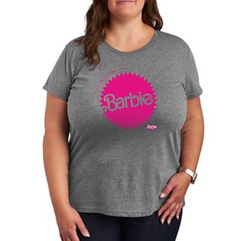 Plus Size Barbie The Movie Mattel Burst Graphic Tee