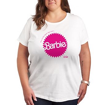 Plus Size Barbie The Movie Mattel Burst Graphic Tee