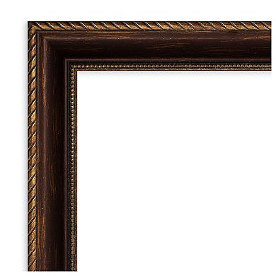 Corded Bronze Beveled Bathroom Wall Mirror