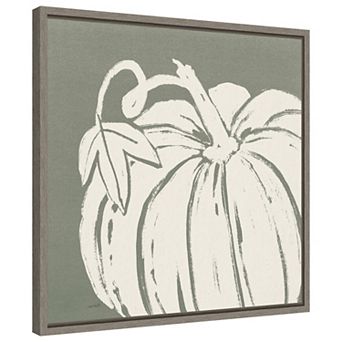 Autumn Tones VII Chalk Green by Anne Tavoletti Framed Canvas Wall Art Print