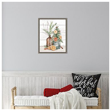 Seasonal Market III by Mary Urban Framed Canvas Wall Art Print