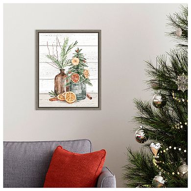 Seasonal Market III by Mary Urban Framed Canvas Wall Art Print