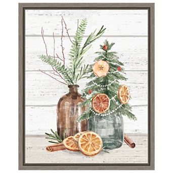 Seasonal Market III by Mary Urban Framed Canvas Wall Art Print