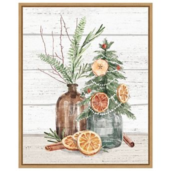 Seasonal Market III by Mary Urban Framed Canvas Wall Art Print