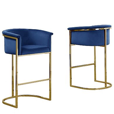 Best Quality Furniture Upholstered Barstool with Iron Base (Set of 1)