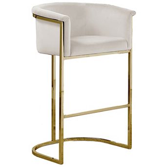 Best Quality Furniture Upholstered Barstool with Iron Base (Set of 1)