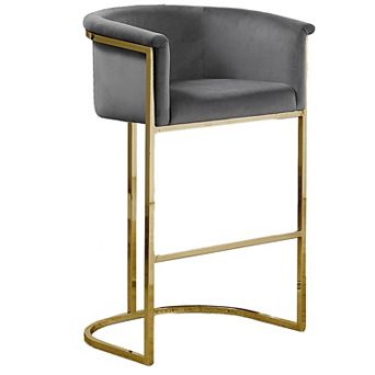 Best Quality Furniture Upholstered Barstool with Iron Base (Set of 1)