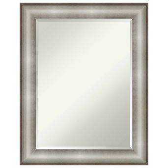 Imperial White Beveled Bathroom Wall Mirror