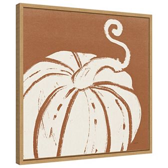 Autumn Tones VI Dark Orange by Anne Tavoletti Framed Canvas Wall Art Print