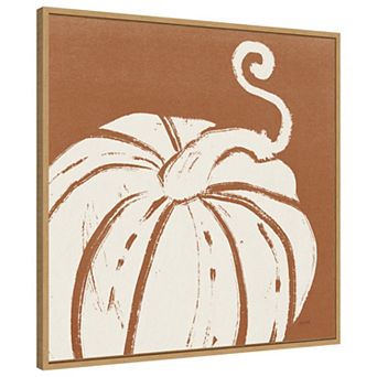 Autumn Tones VI Dark Orange by Anne Tavoletti Framed Canvas Wall Art Print