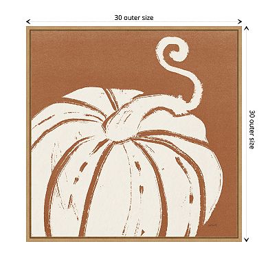 Autumn Tones VI Dark Orange by Anne Tavoletti Framed Canvas Wall Art Print