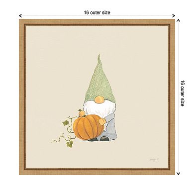 Harvest Gnomes I Neutral by Jenaya Jackson Framed Canvas Wall Art Print