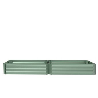 Aoodor Raised Garden Bed 4' x 2' x 1' - Premium Metal Planters - Set of 2 Beds