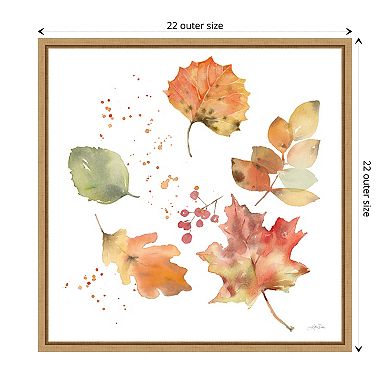 Falling Leaves I by Katrina Pete Framed Canvas Wall Art Print