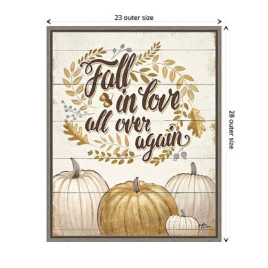Grateful Season III by Janelle Penner Framed Canvas Wall Art Print