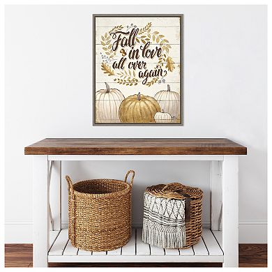 Grateful Season III by Janelle Penner Framed Canvas Wall Art Print