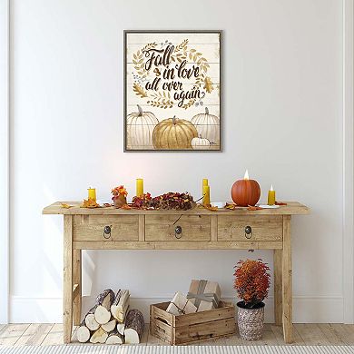 Grateful Season III by Janelle Penner Framed Canvas Wall Art Print