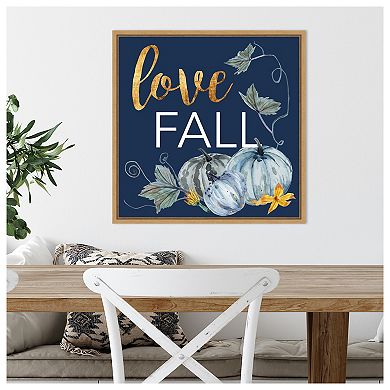 Indigo Harvest Iv By Melissa W Framed Canvas Wall Art Print