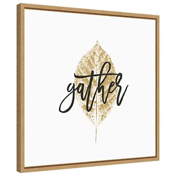 Harvest Sentiments V by Moira Hershey Framed Canvas Wall Art Print