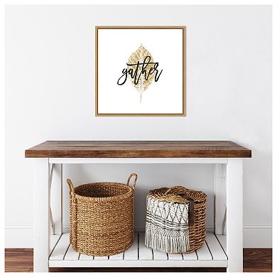 Harvest Sentiments V by Moira Hershey Framed Canvas Wall Art Print