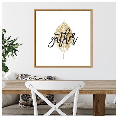 Harvest Sentiments V by Moira Hershey Framed Canvas Wall Art Print